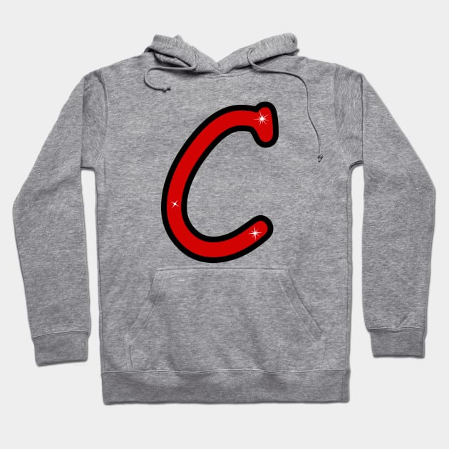 Letter C. Name with letter C. Personalized gift. Abbreviation. Abbreviation. Lettering Hoodie by grafinya